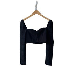 Privacy Please Corset Front Crop Top